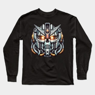 Biomech Skull S01 D11 Long Sleeve T-Shirt